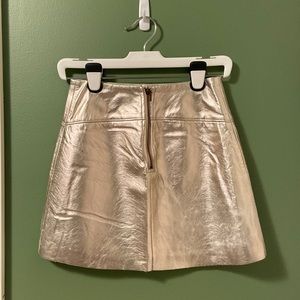 Urban Outfitters - Rose Chrome metallic Mini Skirt